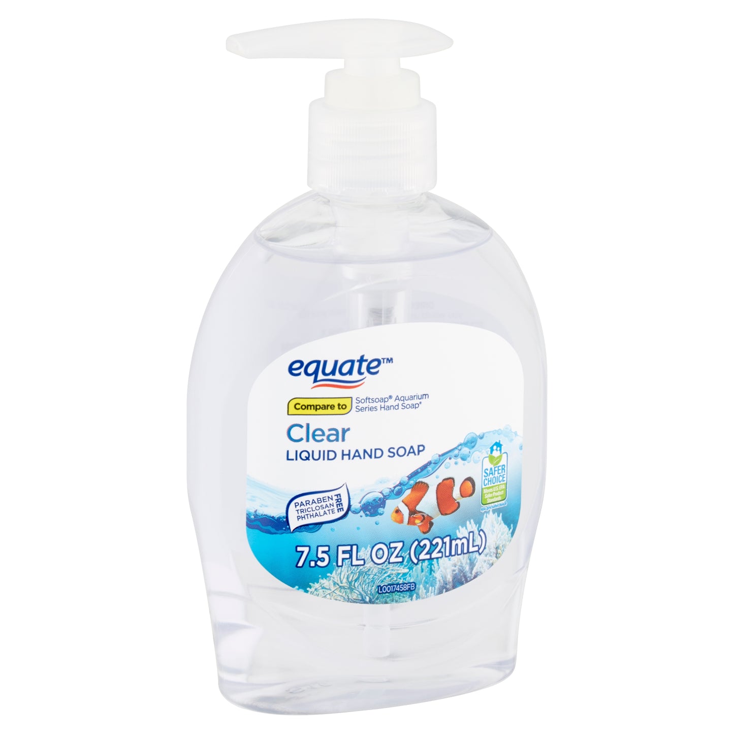 Equate 7.5 oz. Clear Liquid Hand Soap "3-PACK"