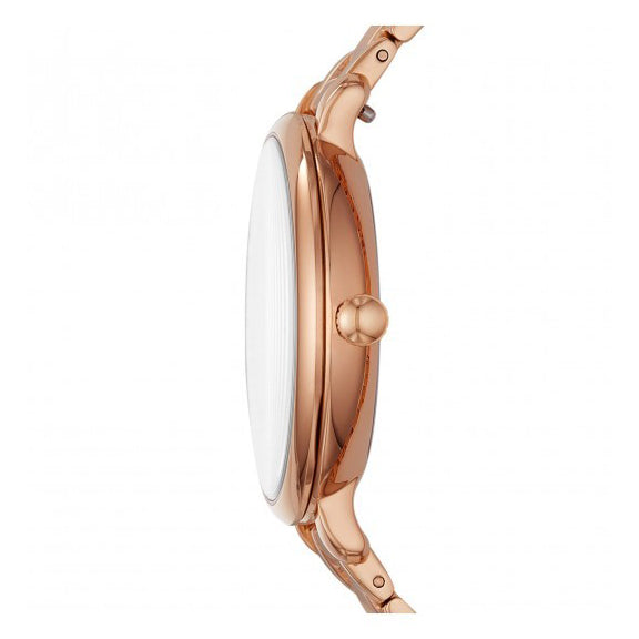 Fossil Jacqueline Rose Gold Stainless Steel Band Gold Quartz Dial Watch (ES4438)