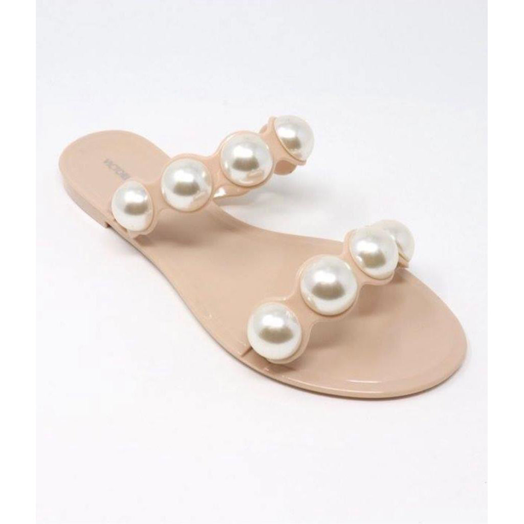 Victoria Adames Pearl Jelly Sandal Nude – Rafaelos