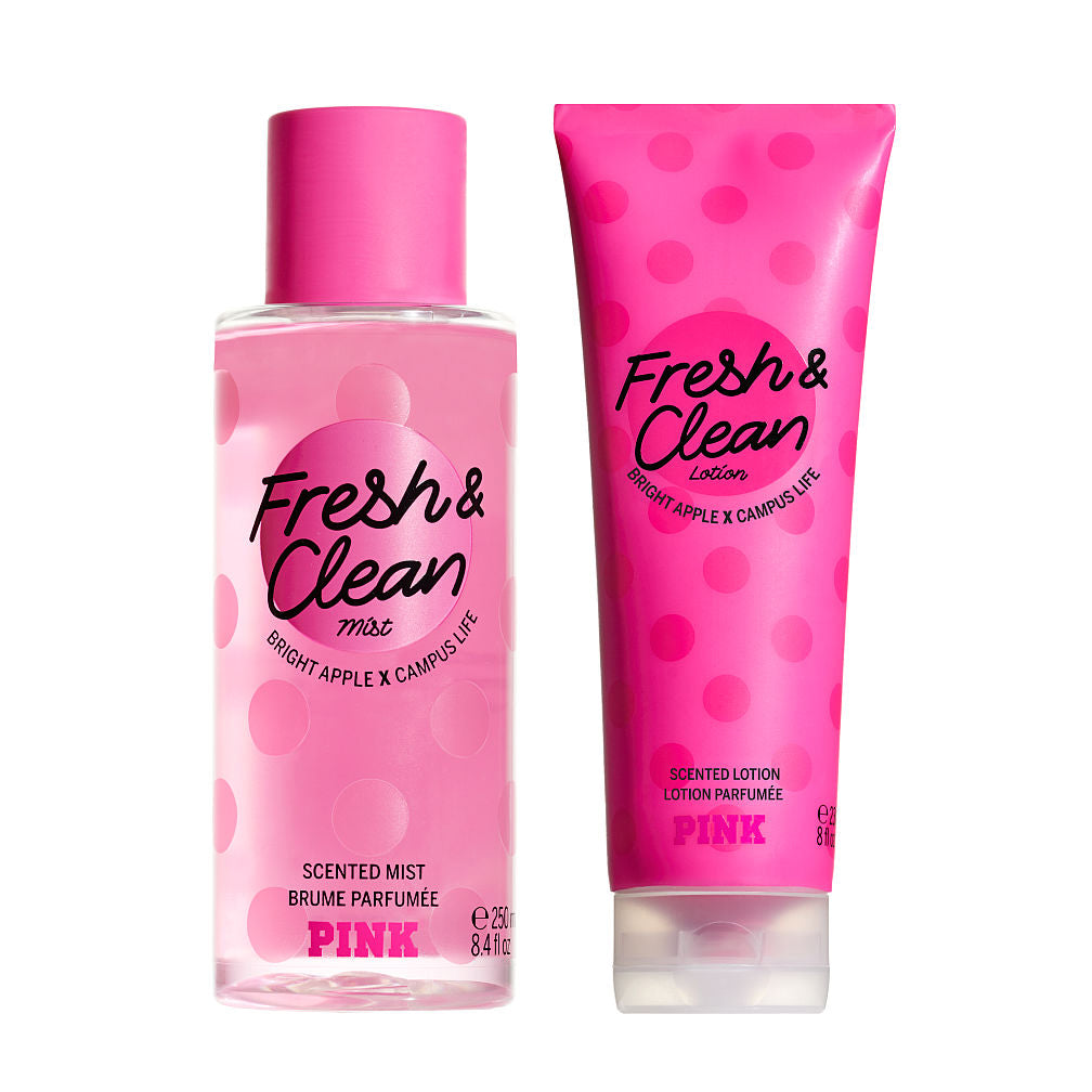 Victoria's Secret Fresh & Clean Scented Mist + Body Lotion Set