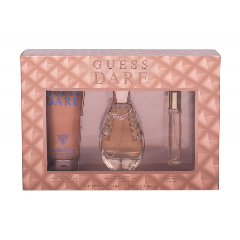 Guess Dare Gift Set 3 pc EDT 3.4 oz 100 ml Women