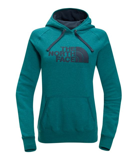 The North Face Woman's Avalon Half Dome Waffle Hoodie Harbor Blue/Ink Blue