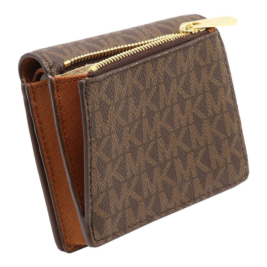 Michael Kors Jet Set Travel Card Case Carryall Medium Wallet Brown (35F8GTVD2B)