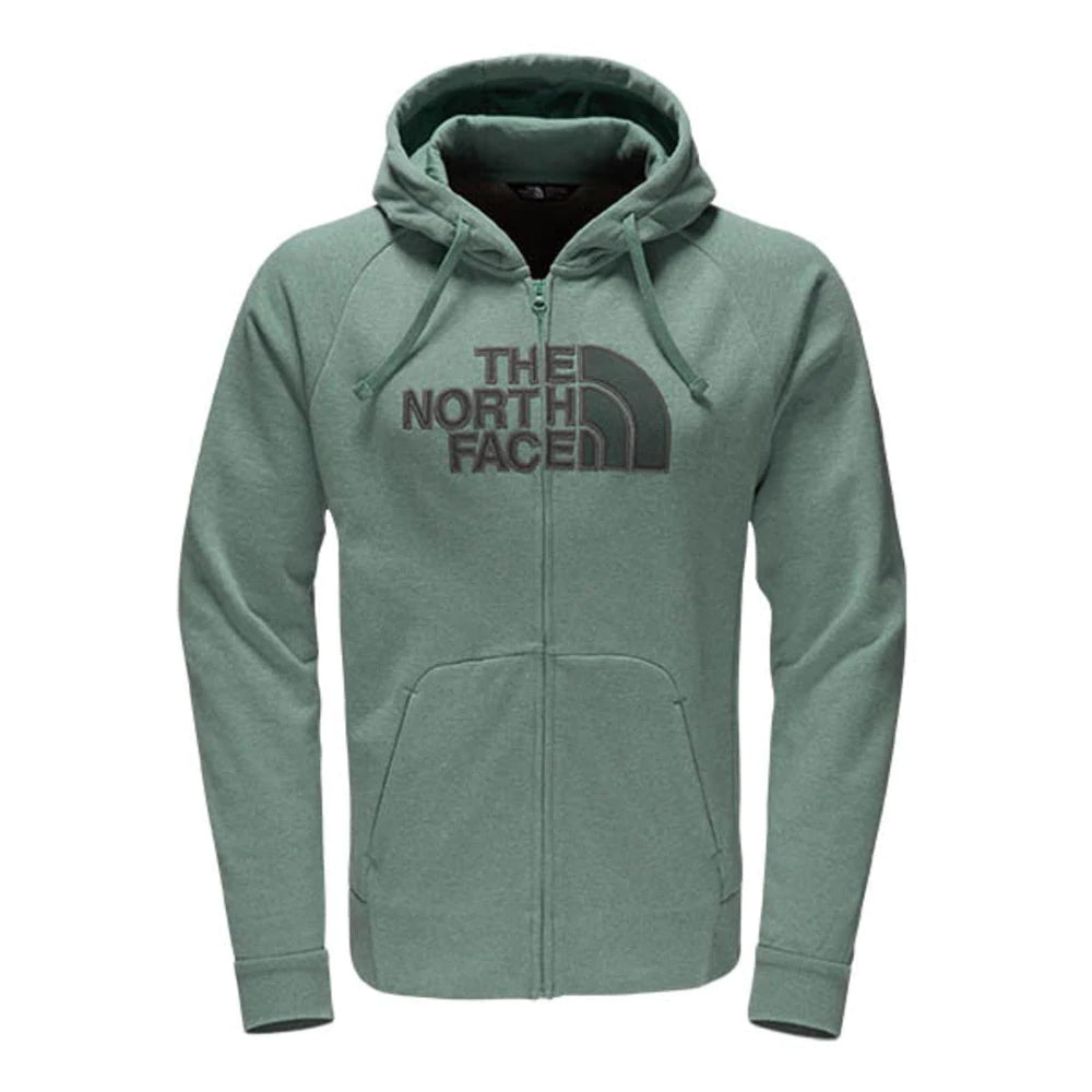 The North Face Men's Avalon Half Dome Full Zip Hoodie Silver Pine/Dark Green