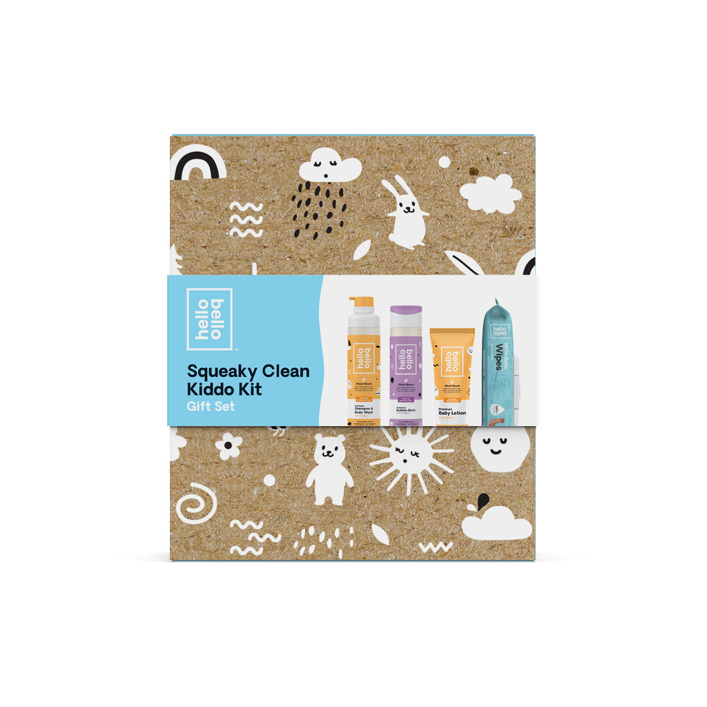 Hello Bello Baby Gift Set, Includes Shampoo & Wash, Bubble Bath, Baby Lotion, and Wipes