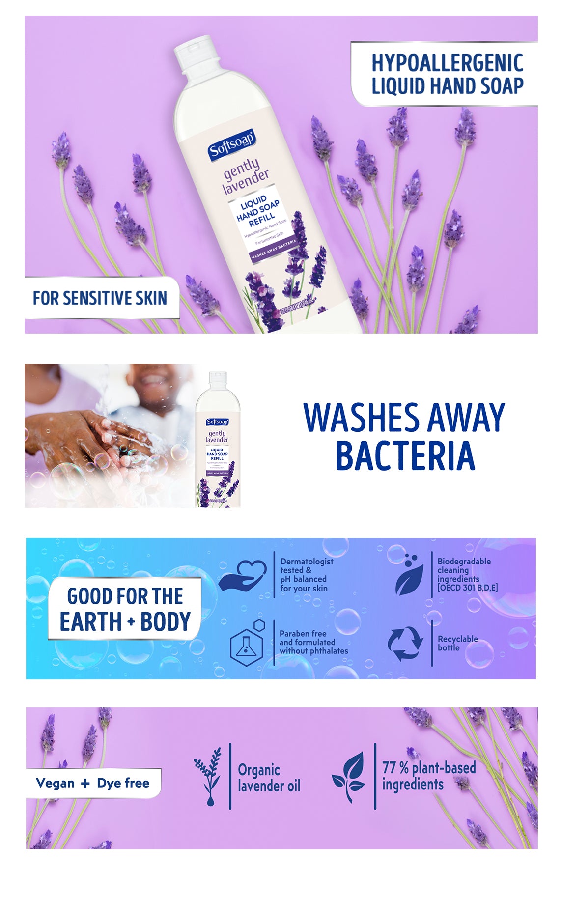 Softsoap Hand Soap Refill, Gently Lavender 32 Fluid Ounce