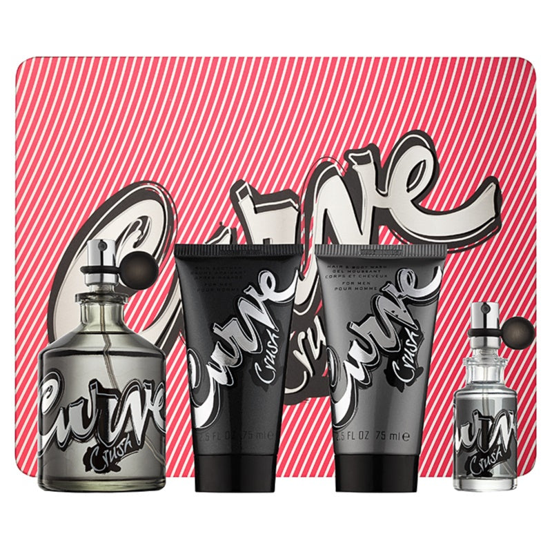 Liz Claiborne Curve Crush Gift Set 4PC EDT 4.2 oz 125 ml Men