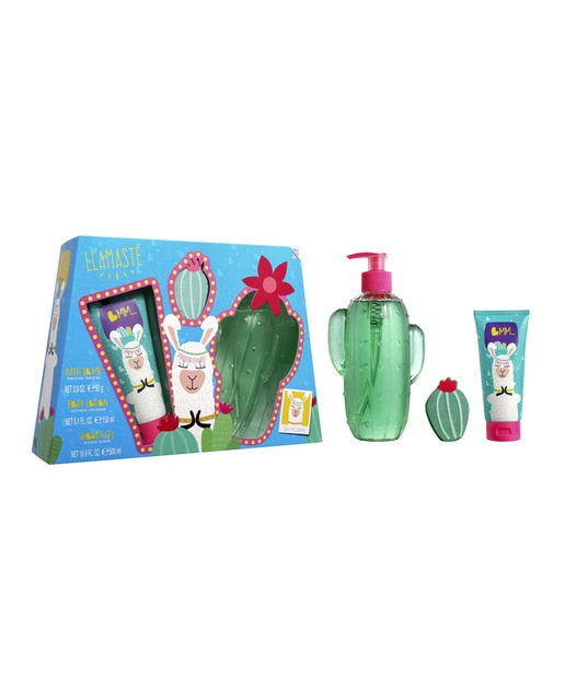 AIRVAL Gift box My Llama "Llamasté" 5.1 Body Lotion, 16.9 oz Shower Gel & 2 oz Bath Bomb
