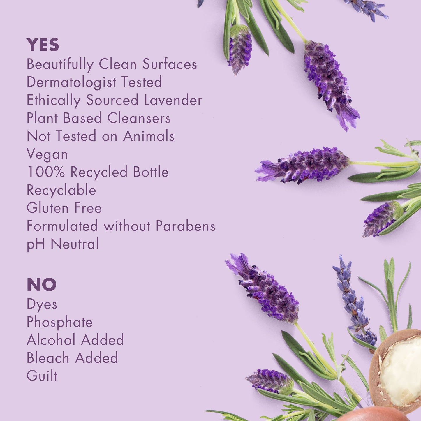 Love Home and Planet Multipurpose Cleaner Spray Lavender & Argan Oil 23 oz