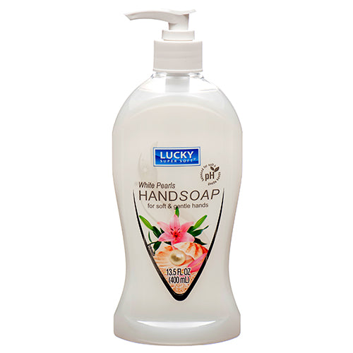 HAND LIQUID SOAP 13.5 OZ WHITE PEARLS BY LUCKY
