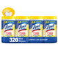 Lysol Disinfecting Wipes, Lemon & Lime Blossom, 320ct (4x80ct)
