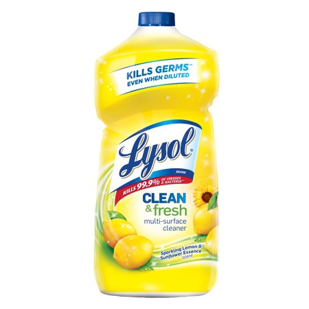 Lysol Clean and Fresh Multi-Surface Cleaner Lemon Sunflower Scent 40 oz.
