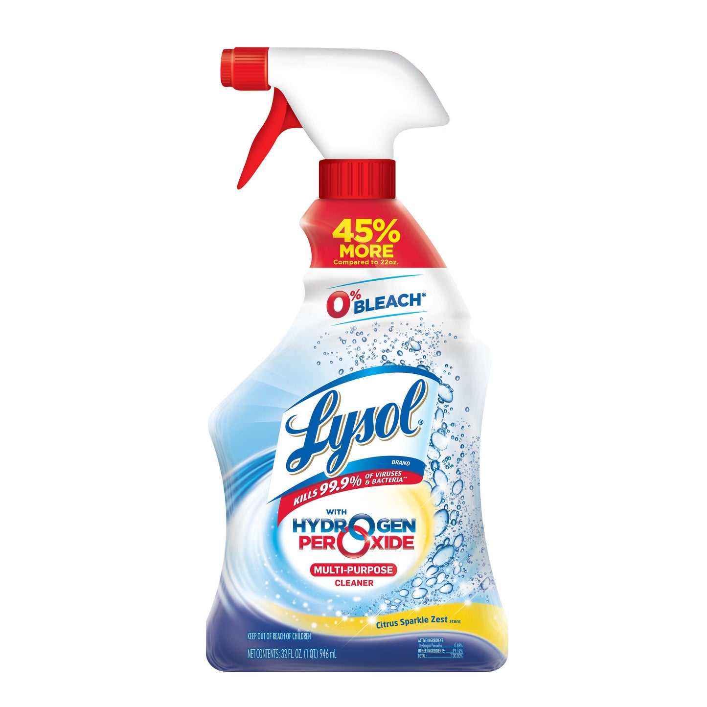 Lysol Bleach Free Hydrogen Peroxide Multi-purpose Cleaner, Citrus 32oz