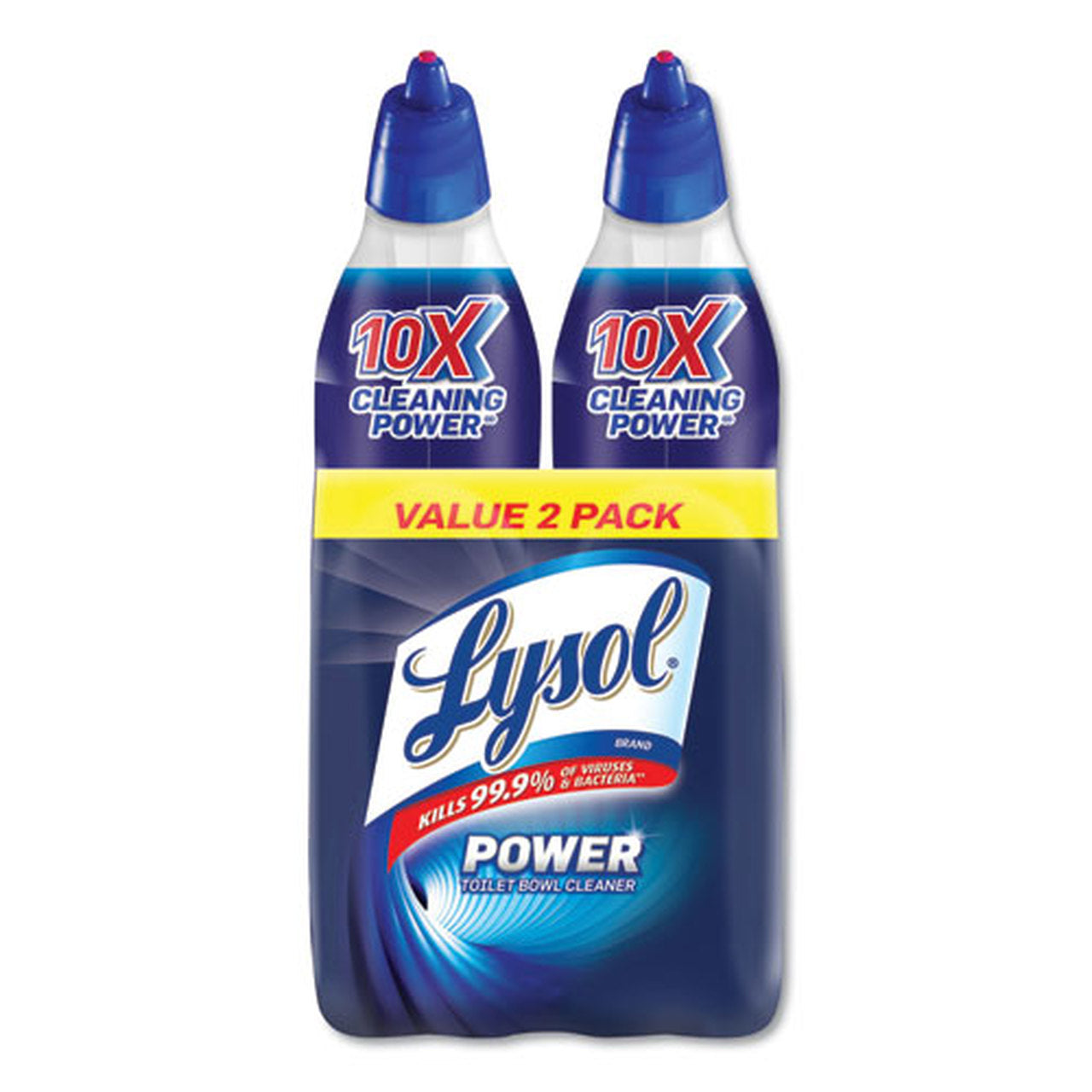 Lysol Power Toilet Bowl Cleaner, 48oz (2X24oz), 10X Cleaning Power