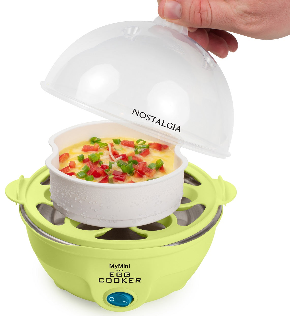 Nostalgia Mini 7-Egg Cooker, Lime Green
