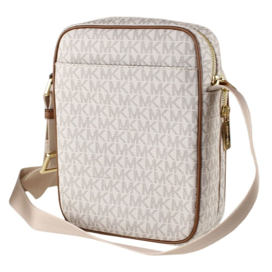 Michael Kors Jet Set Travel Medium Flight Pvc Crossbody Bag Vanilla (35H9GTVC1B)