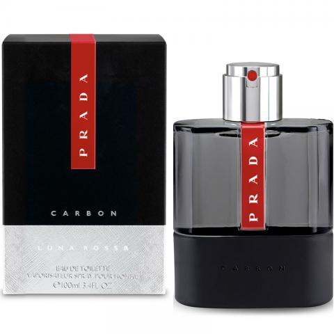 Prada Luna Rossa Carbon EDT Spray for Men 3.4 oz 100 ml