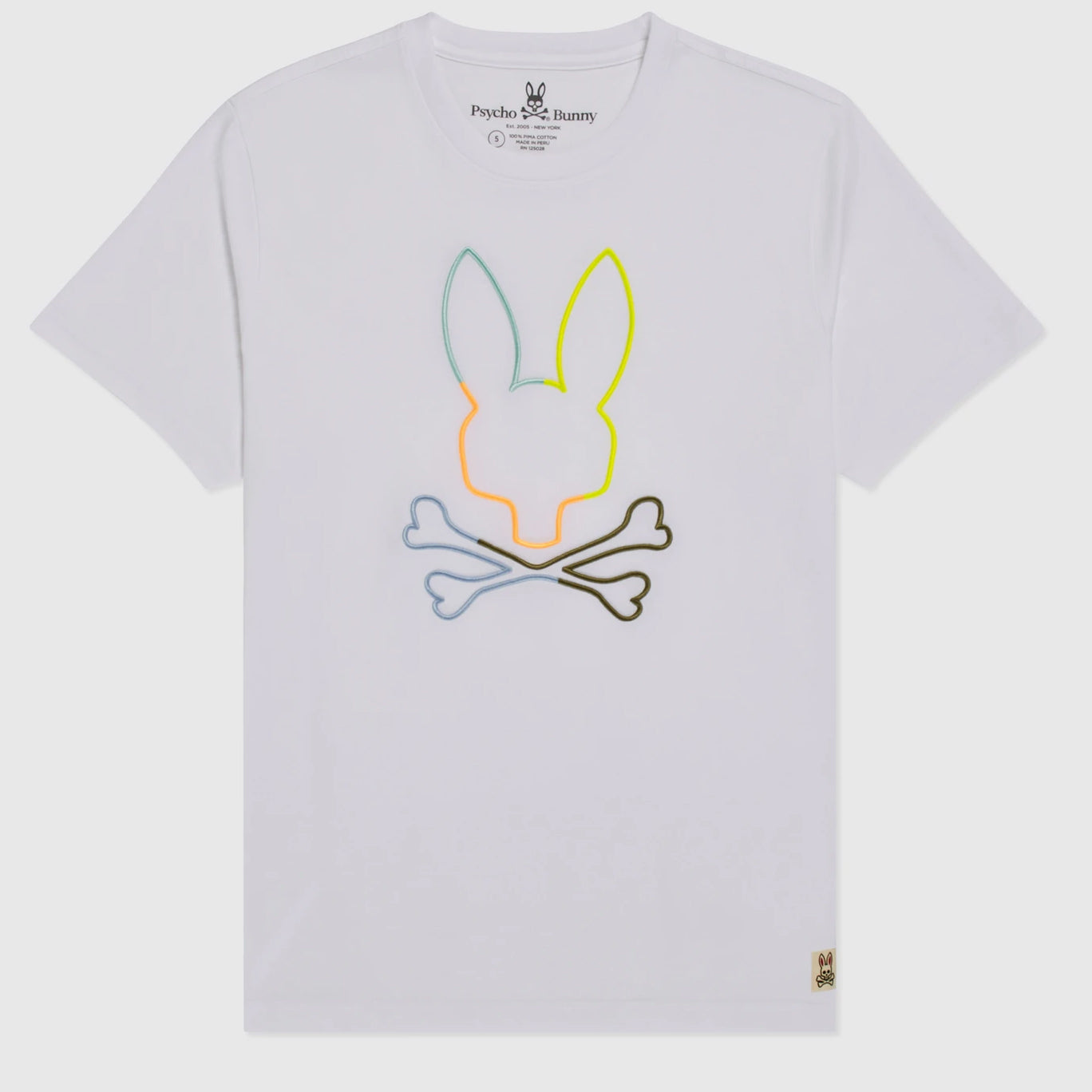 MENS NEW YORK WHITE BUNNY SHORT SLEEVE TEE