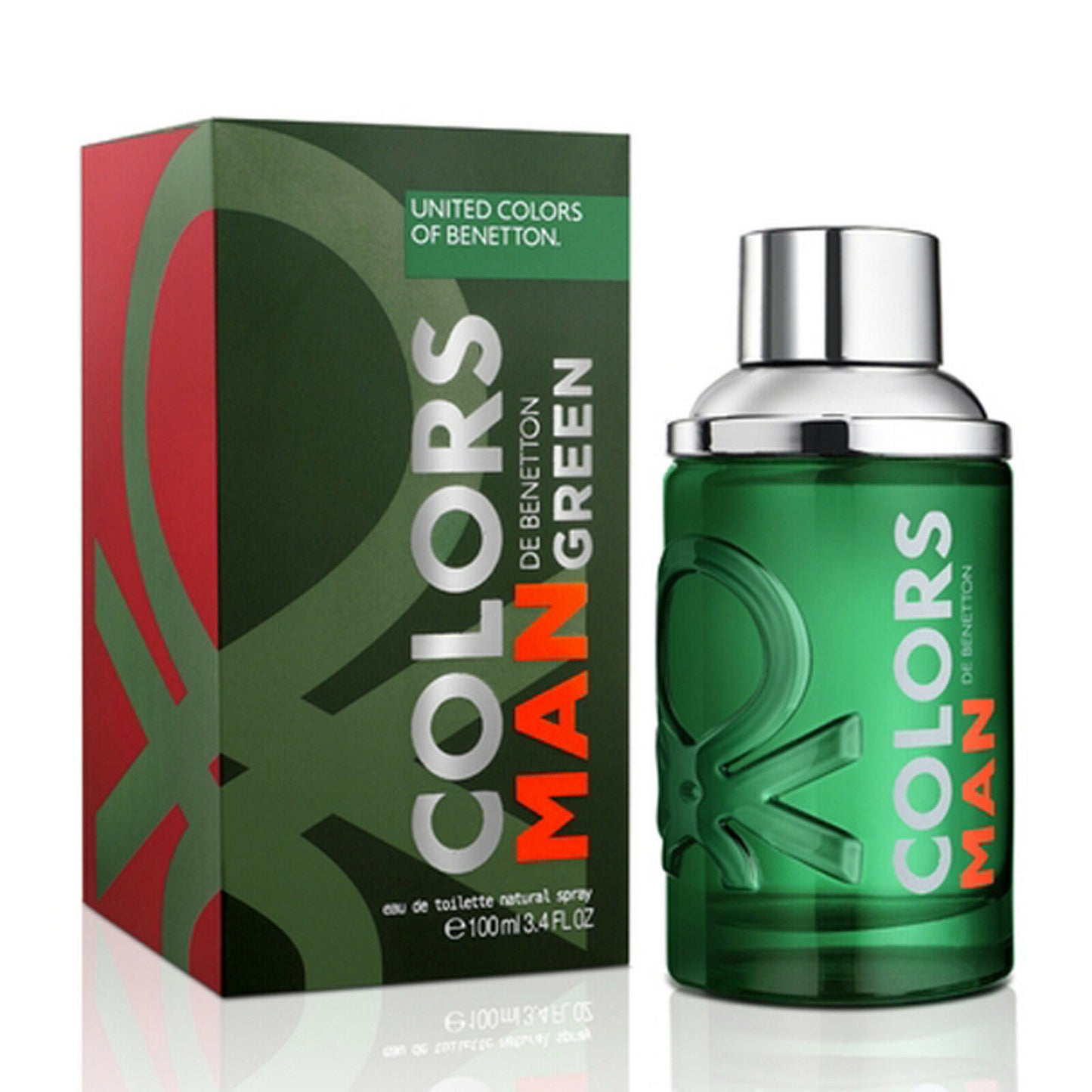 Benetton Colors De Benetton Man Green EDT 3.4 oz 100 ml
