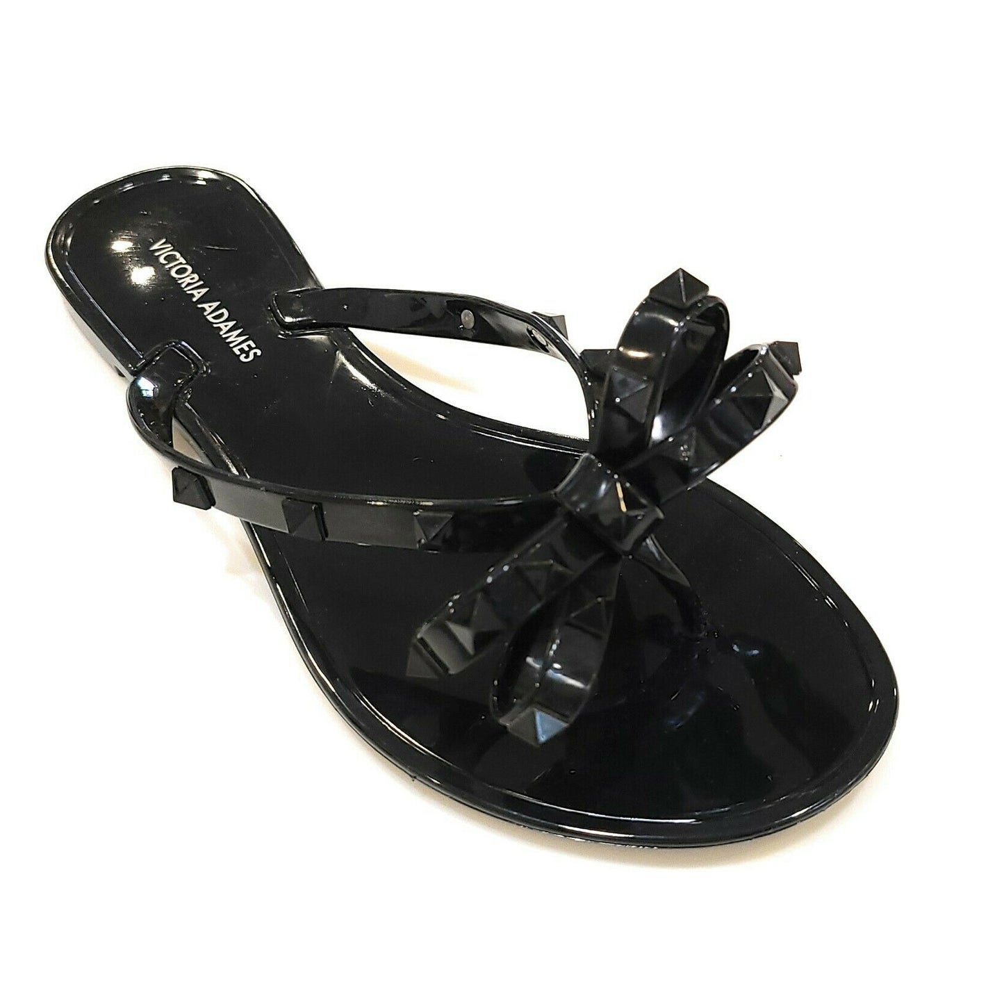 Victoria Adames Valencia Matching Jelly Sandal Black