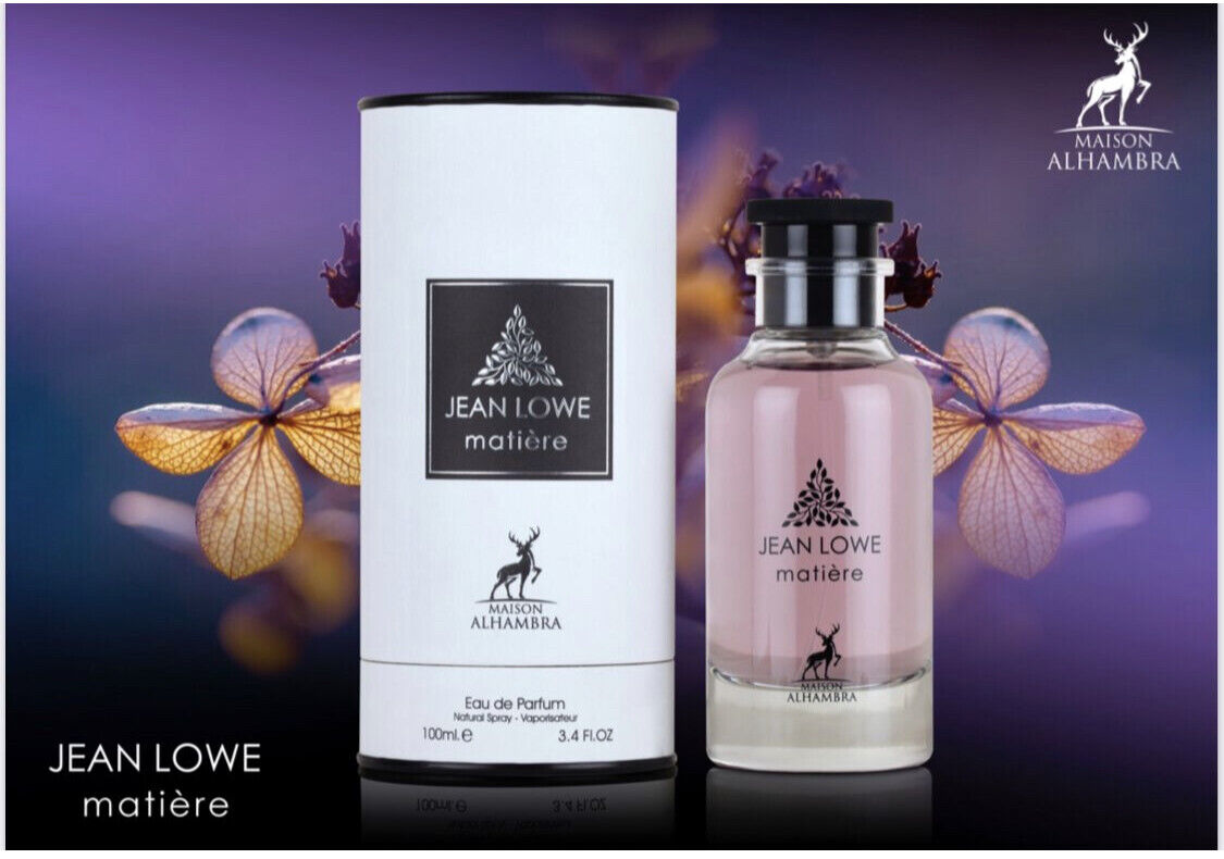 Jean Lowe Matiere 3.4 oz 100 ml EDP By Maison Alhambra "Amazing Niche Perfume"