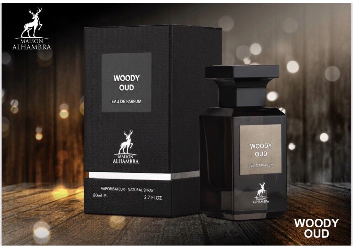 Woody Oud By Maison Alhambra Eau De Parfum Spray 2.7 fl oz 80 ml