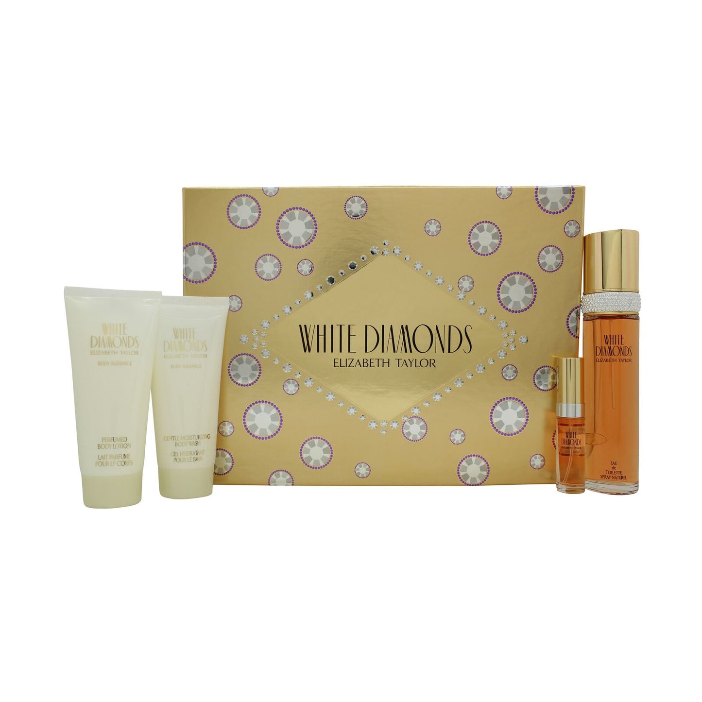 Elizabeth Taylor White Diamonds 4PC Gift Set EDT 3.3 oz Women