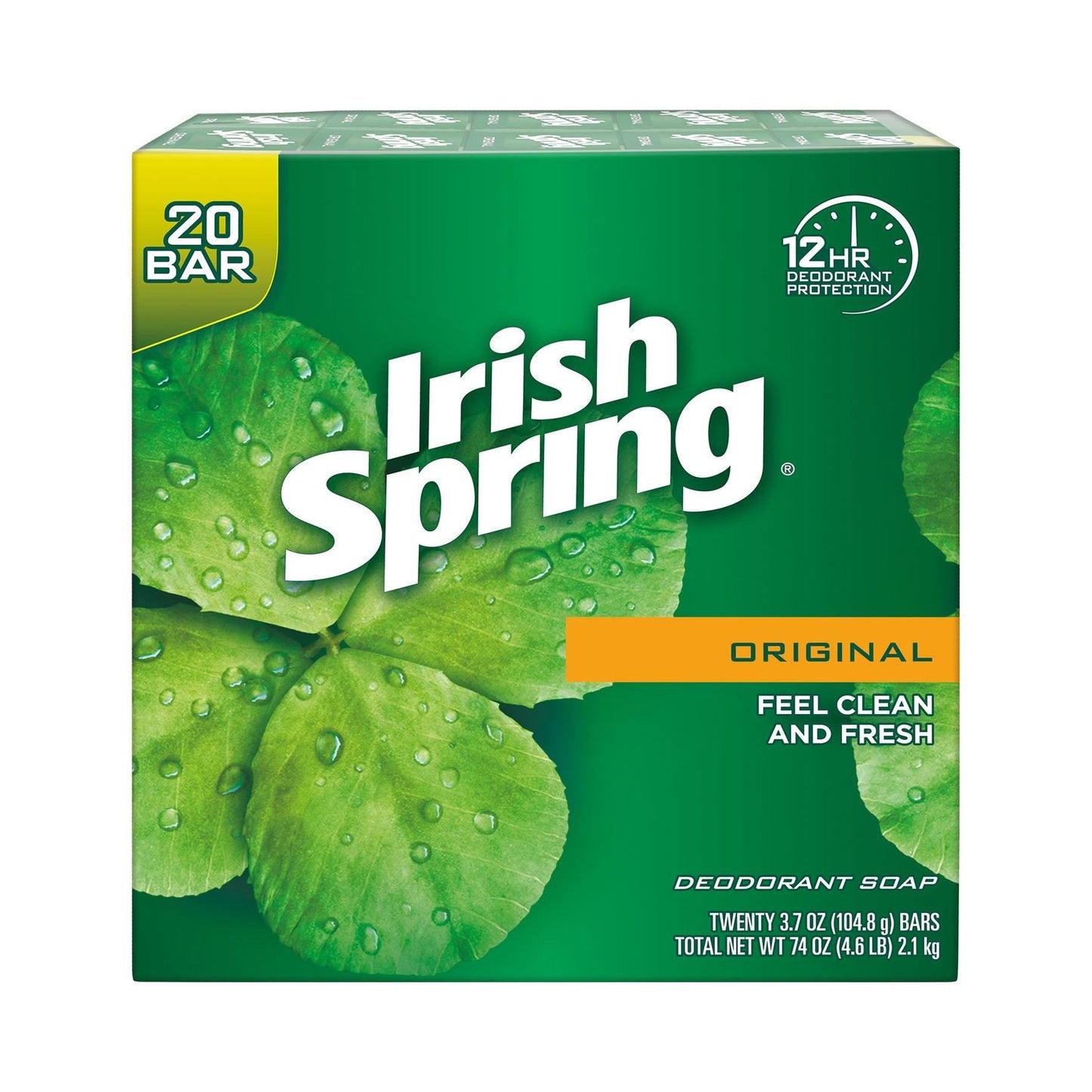 Irish Spring Deodorant Soap Original Scent 20 ct