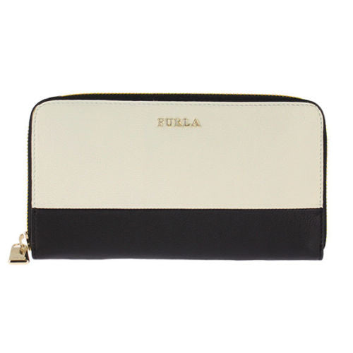 Furla PI54 Bobylon Xl Zip Around Banda Wallet Onix-Petalo (766472)