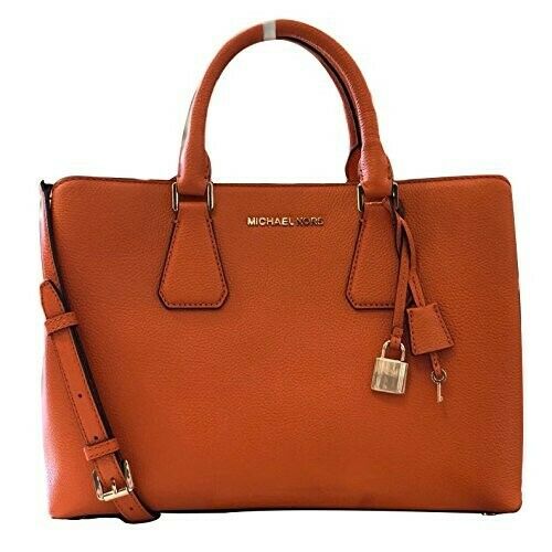 Michael Kors Camille Small Leather Satchel Handbag New With Tags