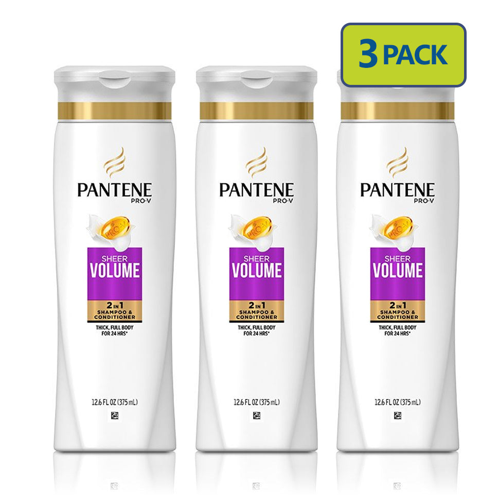 Pantene Pro-V Shampoo 12.6 oz 375 ml 3-PACK