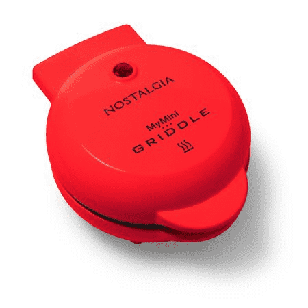 Nostalgia My Mini Personal Electric Waffle Maker Red