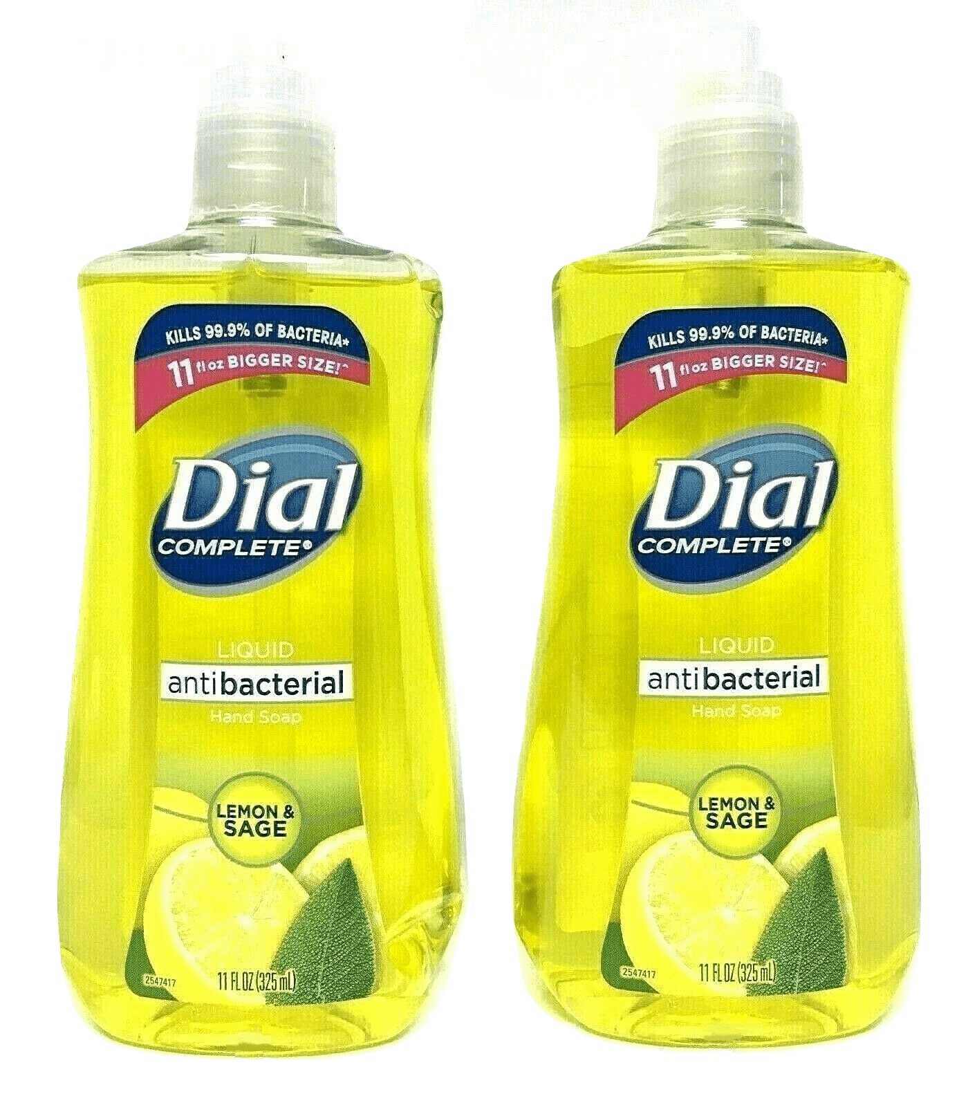 Dial Complete Liquid Hand Soap 11 oz Lemon and Sage (2 PACK)