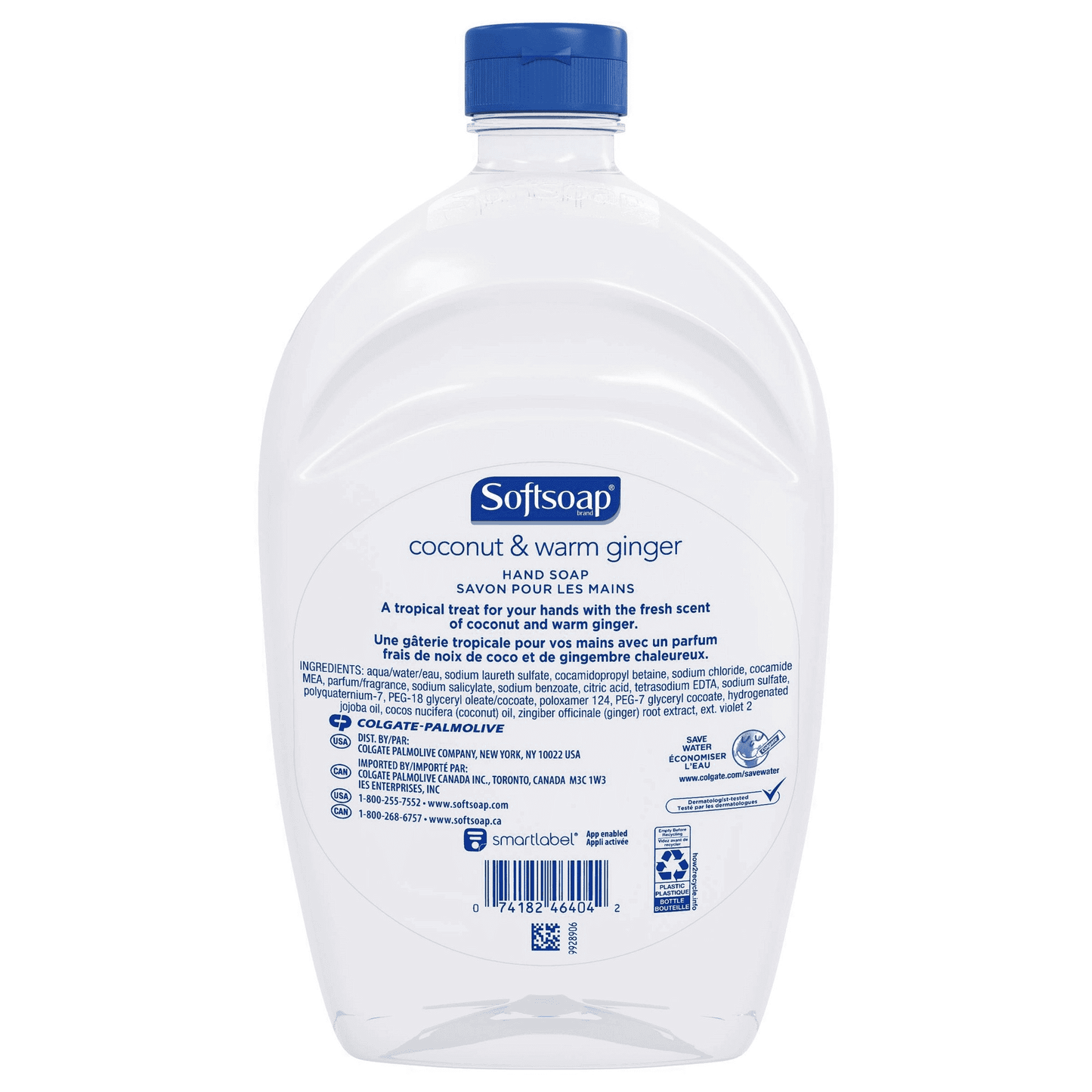 Softsoap Hand Soap Coconut & Warm Ginger 50 oz 1.47 L