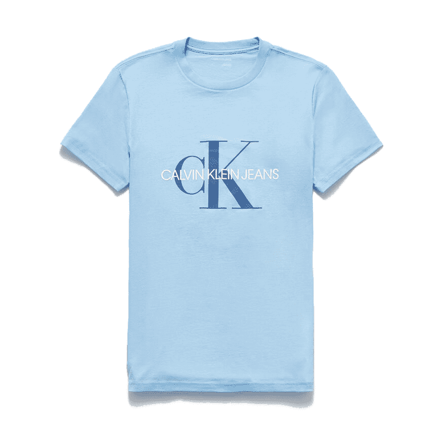 Calvin Klein Jeans Men's Monogram Logo Graphic T-Shirt Blue Cantrell (41VM883450)