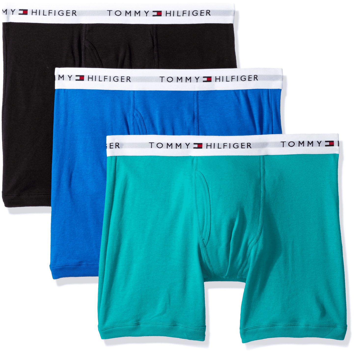 Tommy Hilfiger Men’s Classic Underwear 3 Pack Cotton Boxer Briefs (09TE001370)