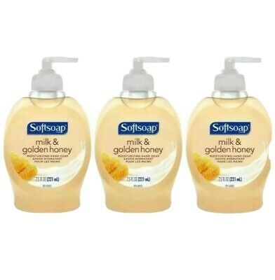 Softsoap Liquid Hand Soap Refill, Milk & Golden Honey 7.5 fl oz (3-pack)