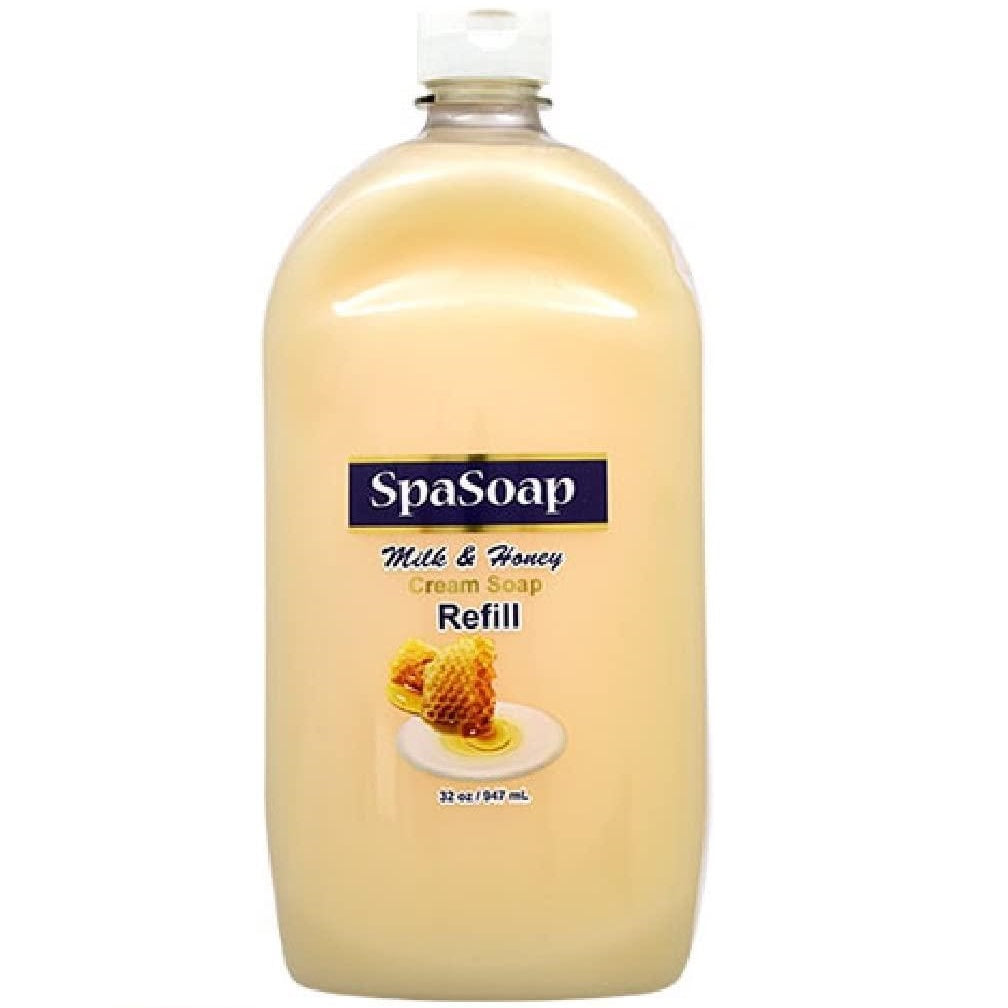 Spa Soap Milk & Honey Cream Soap Refill 32 oz - 947 ml