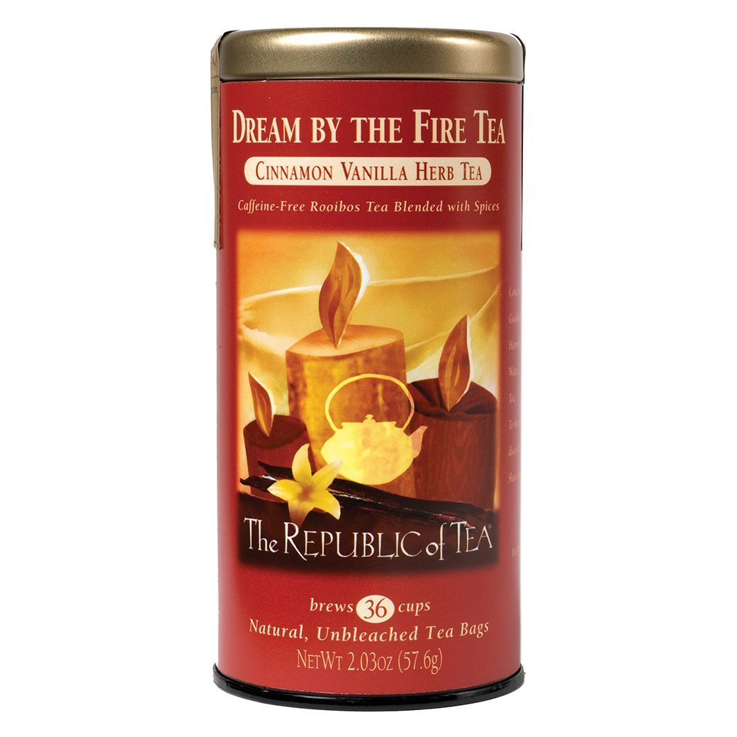 The Republic of Tea Cinnamon Vanilla Dream by the Fire Red 36 tea