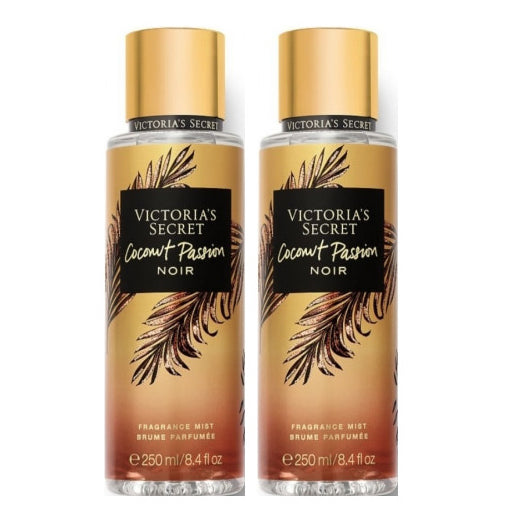 Victoria's Secret Coconut Passion Noir Body Mist 8.4 oz "2-PACK"