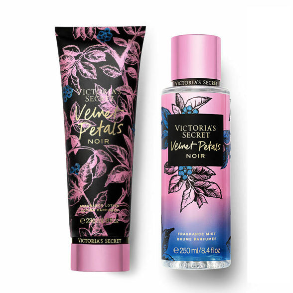 Victoria's Secret Velvet Petals Noir Mist 8.4 oz & Body Lotion 8.0