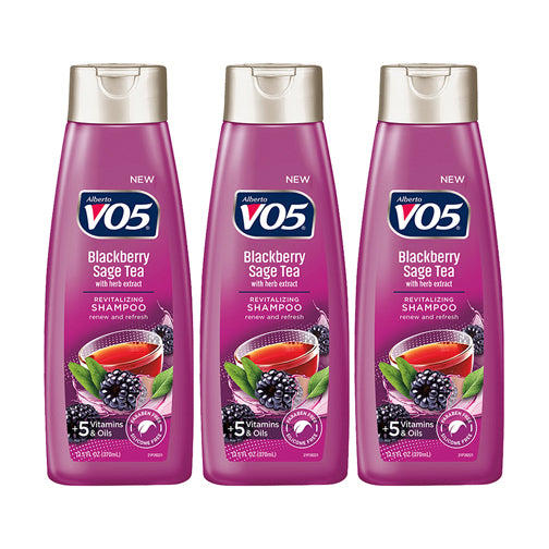 VO5 Blackberry Sage Tea Shampoo 12.5 Oz (Pack of 3)