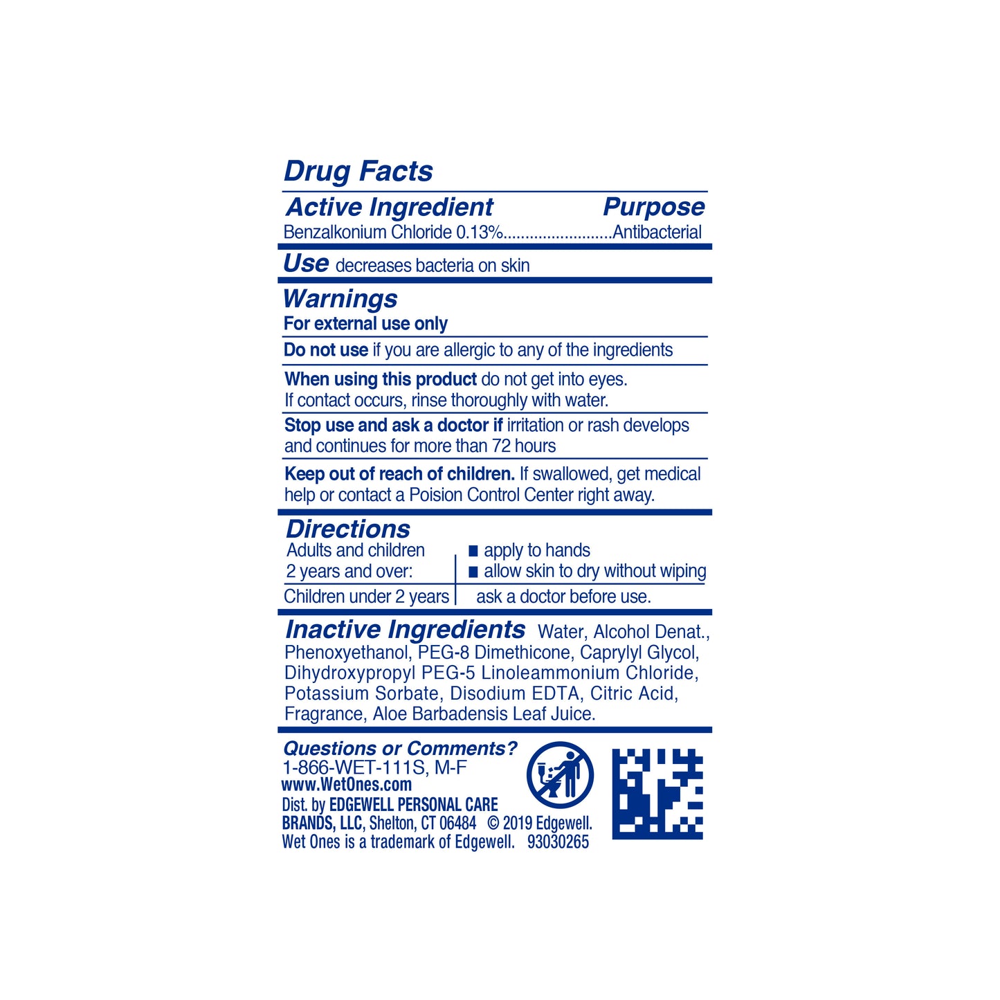 Wet Ones Antibacterial Hand Wipes Singles Dispenser, Fresh, 48 Ct