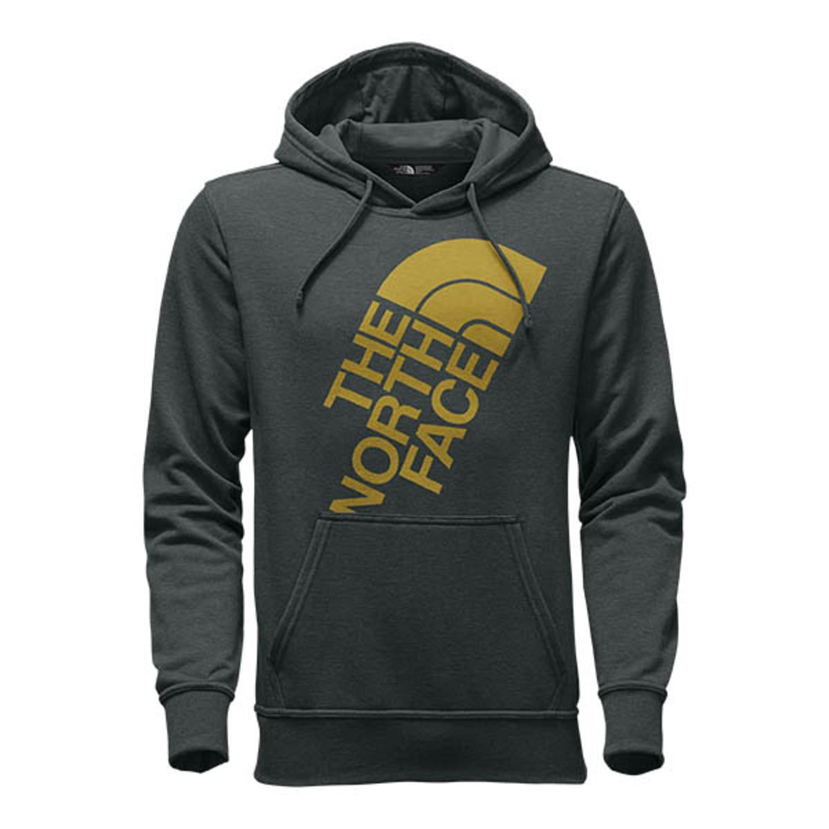 The North Face Men's Jumbo Half Dome Hoodie-Grey/Yellow