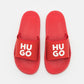 Hugo Boss Nil Slide Sandals For Men Medium Red