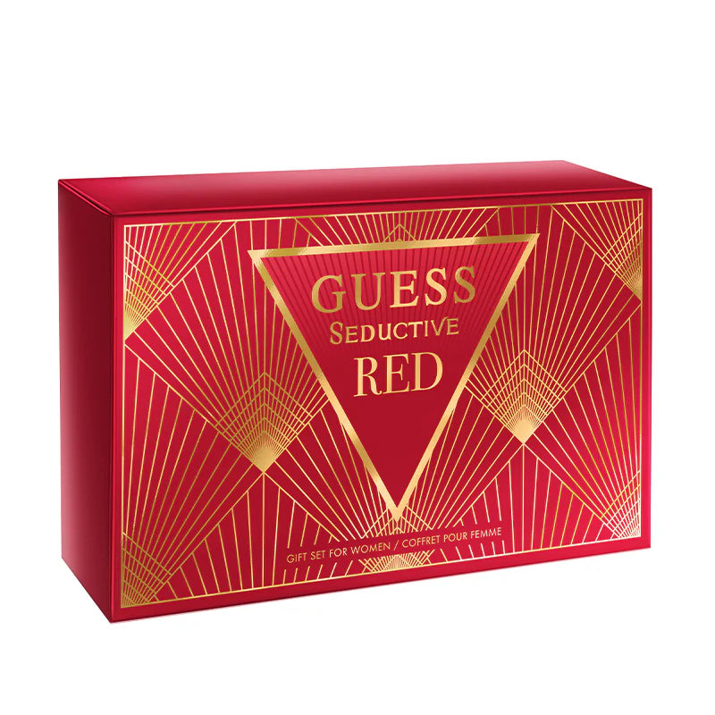 Guess Seductive Red 4pcs Eau De Toilette Gift Set For Women 2.5 oz