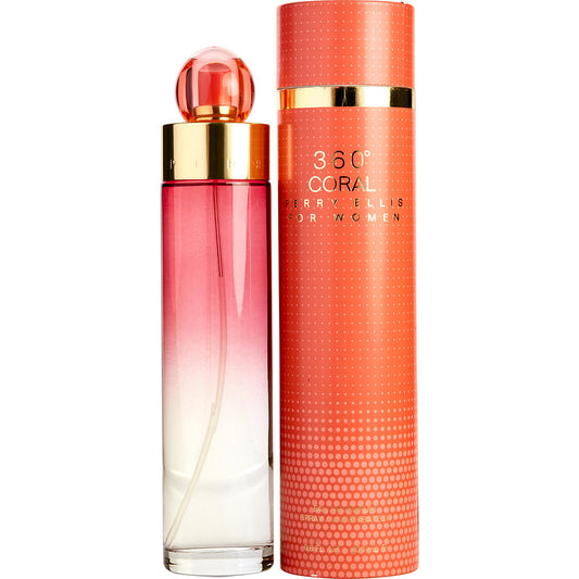 Perry Ellis 360 Coral For Women Eau De Parfum Spray 6.8 oz/200ml