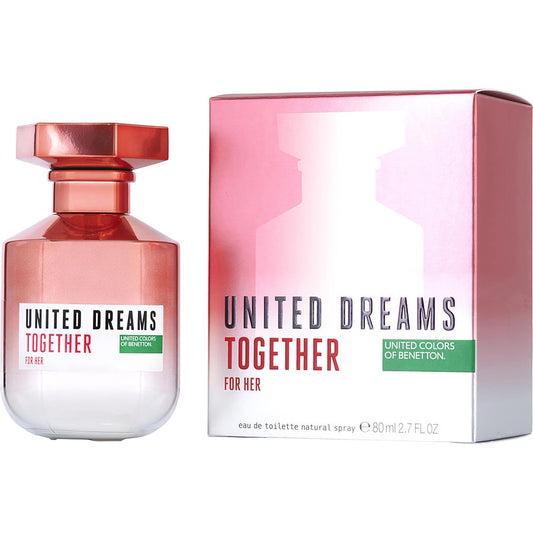 Benetton United Dreams Together For Her Eau De Toilette Spray 2.7 oz 80 ml