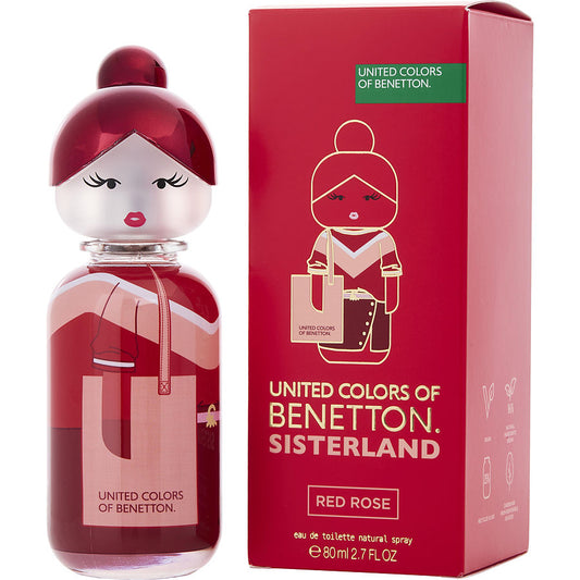 Benetton Sisterland Red Rose Eau De Toilette Spray For Women 2.7 oz 80 ml