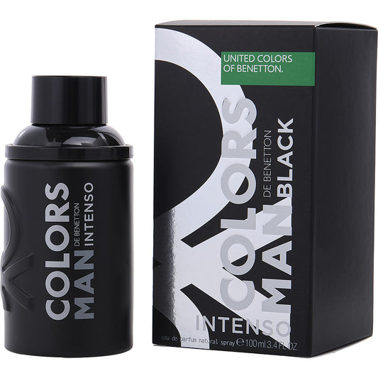 Colors De Benetton Black Man Intenso Eau De Parfum Spray 3.4 oz 100 ml